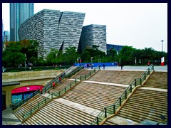 Mall of the World and Guangzhou Library.